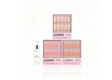 The Almond Edit press-on nails in pink shade