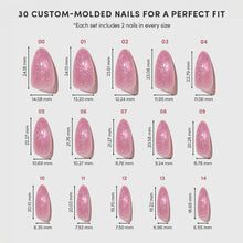 THE BEAUTY BLUEPRINT press-on nail design - velvet style detail