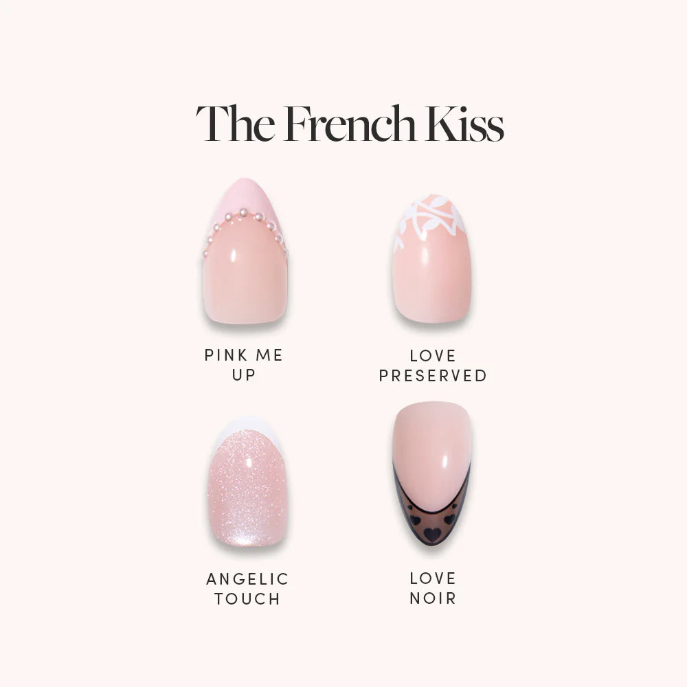 Lisawu The French Kiss press-on nail bundle style selection