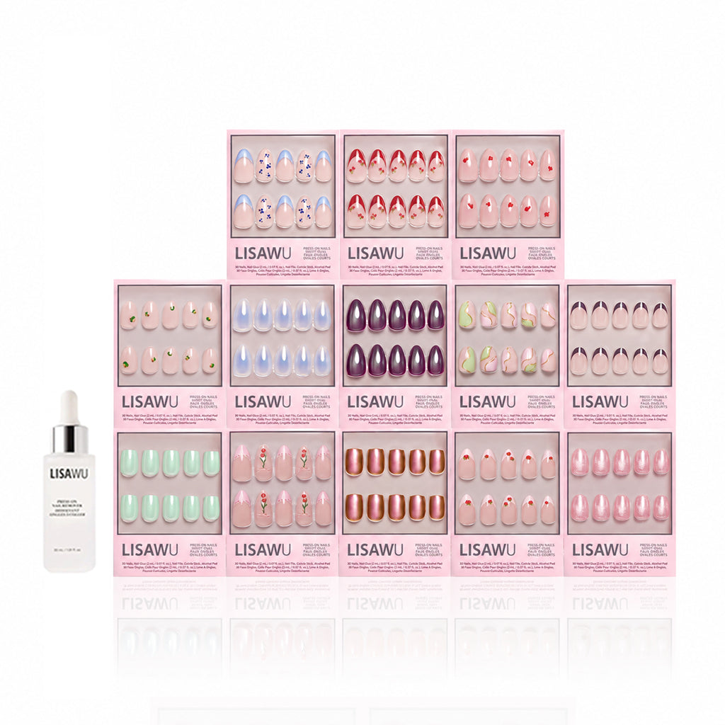 The Juicy Drop Collection press-on nails in green shade