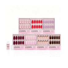 The Medium Almond Edit press-on nails in brown shade