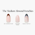 Lisawu The Medium Almond Frenchies press-on nail bundle style selection