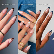 Lisawu The Medium Almond Frenchies press-on nail bundle manicure lifestyle photo