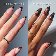 Lisawu The Medium Almond Tortoiseshell Duo press-on nail bundle manicure lifestyle photo