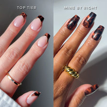 Lisawu The Medium Coffin Tortoiseshell Duo press-on nail bundle manicure lifestyle photo