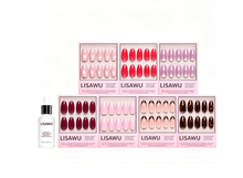 The Medium Oval Edit press-on nails in black shade