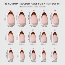 The Original press-on nail design - french tip style detail