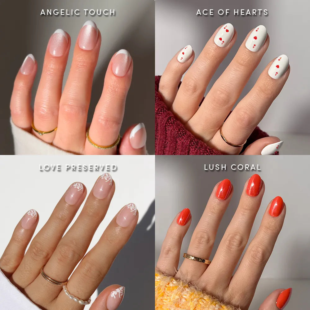 The Oval Affair press-on nails in nude shade