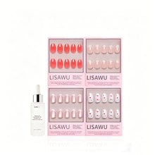 The Oval Affair press-on nails in white shade
