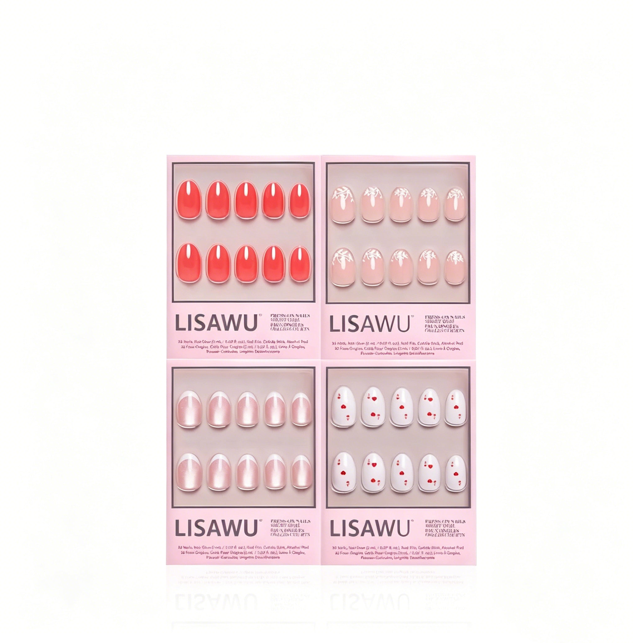 The Oval Affair press-on nails in orange shade