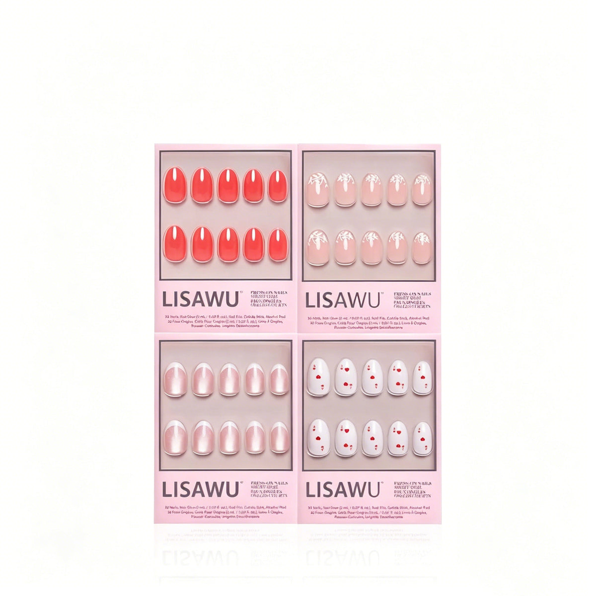 The Oval Affair press-on nails in orange shade