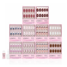 The Oval Vault press-on nails in multicolor shade