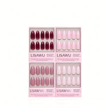 The Pink Medium Almond Icons press-on nails in pink shade