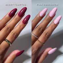 The Pink Medium Oval Icons press-on nails with glossy finish