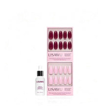 The Pink Medium Oval Icons press-on nail bundle - full set view