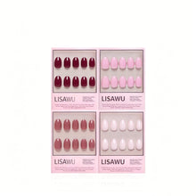 The Pink Short Oval Icons press-on nails in pink shade