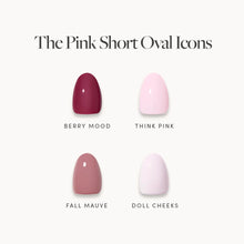 Lisawu The Pink Short Oval Icons press-on nail bundle style selection