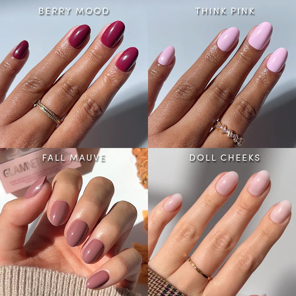 Lisawu The Pink Short Oval Icons press-on nail bundle manicure lifestyle photo