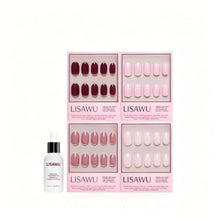 The Pink Short Round Icons press-on nails - round shape, short length