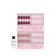 The Pink Short Squoval Icons press-on nails with glossy finish