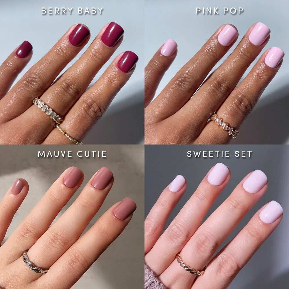 Lisawu The Pink Super Short Icons press-on nail bundle manicure lifestyle photo