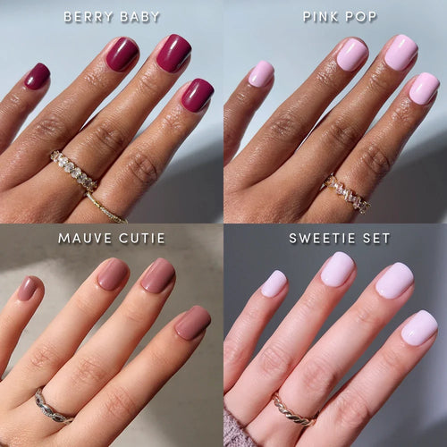 Lisawu The Pink Super Short Icons press-on nail bundle manicure lifestyle photo