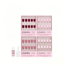 The Pink Super Short Icons press-on nails with glossy finish