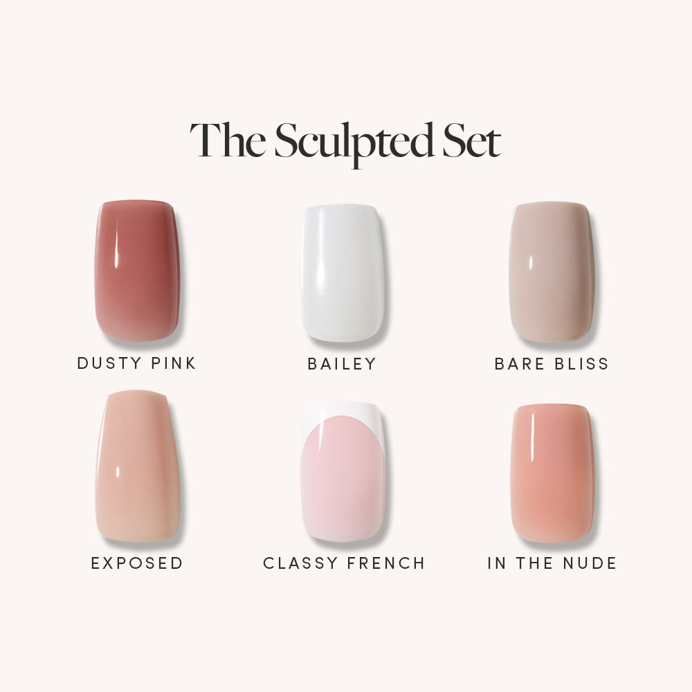 Lisawu The Sculpted Set press-on nail bundle style selection