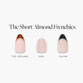 Lisawu The Short Almond Frenchies press-on nail bundle style selection