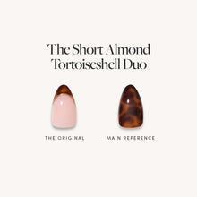 Lisawu The Short Almond Tortoiseshell Duo press-on nail bundle style selection