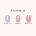 The Short List Spring Edit press-on nail menu display