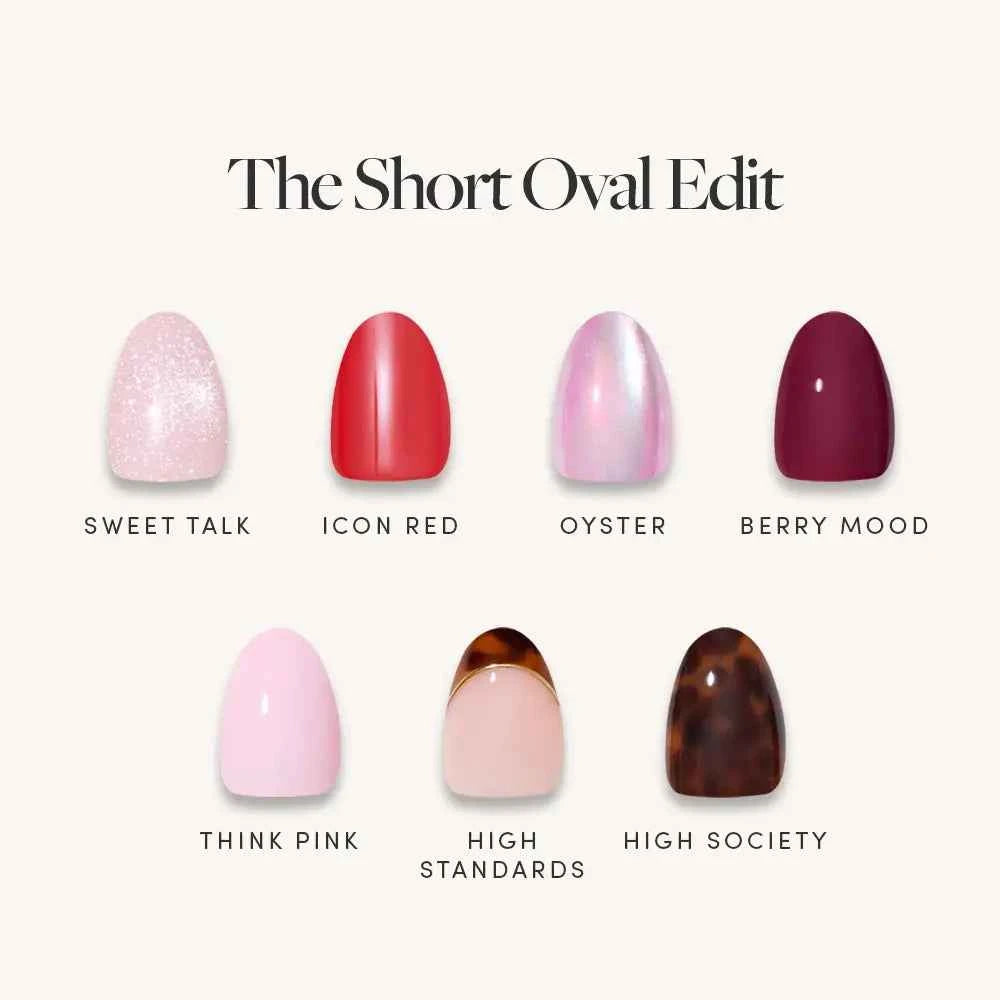 Lisawu The Short Oval Edit press-on nail bundle style selection