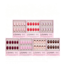 The Short Round Edit press-on nails in brown shade