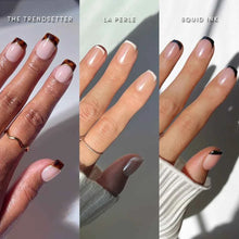 Lisawu The Short Squoval Frenchies press-on nail bundle manicure lifestyle photo