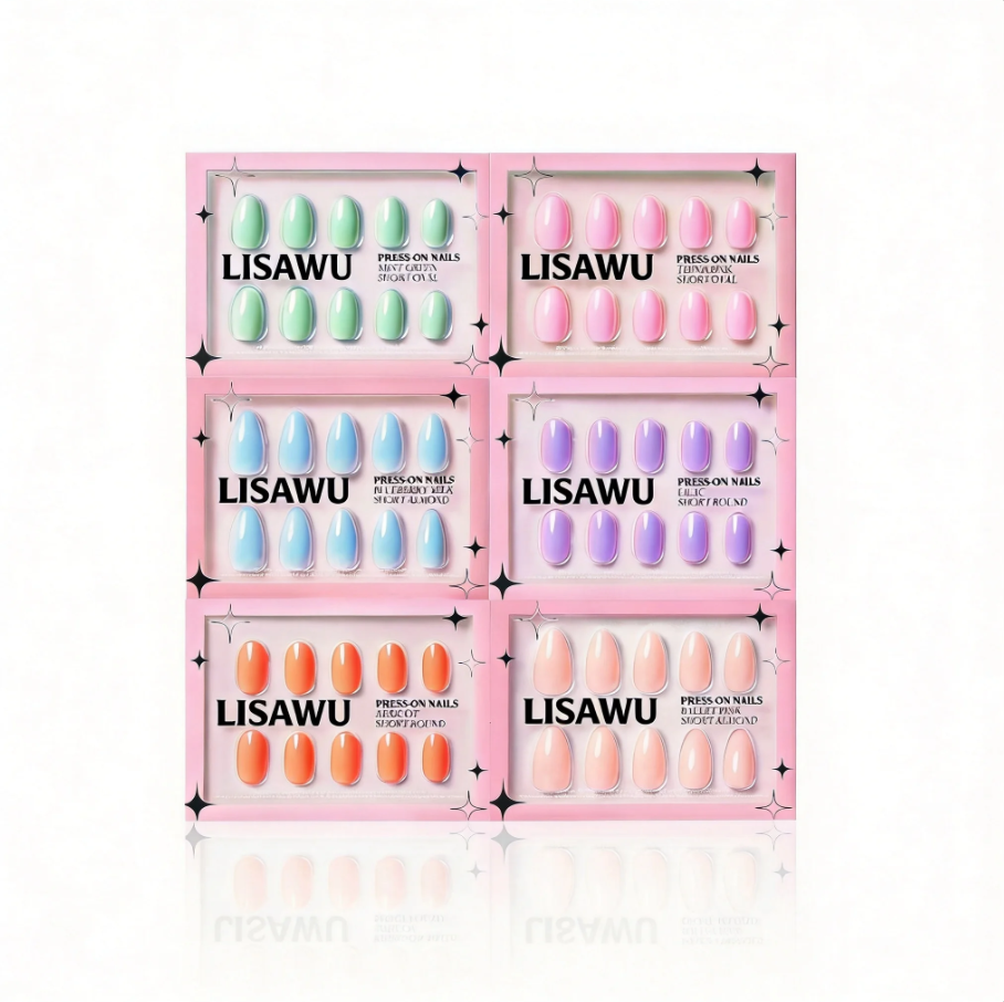 The Solids: Spring Bloom Collection press-on nails in blue shade