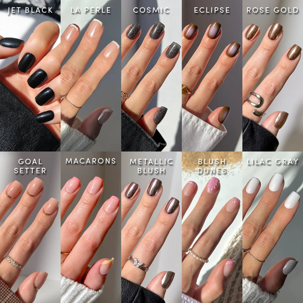 Lisawu The Squoval Vault press-on nail bundle manicure lifestyle photo