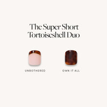 Lisawu The Super Short Tortoiseshell Duo press-on nail bundle style selection