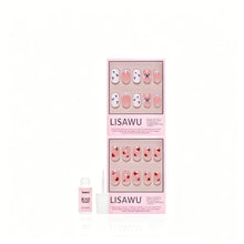 The Sweet Squovals press-on nails in white shade