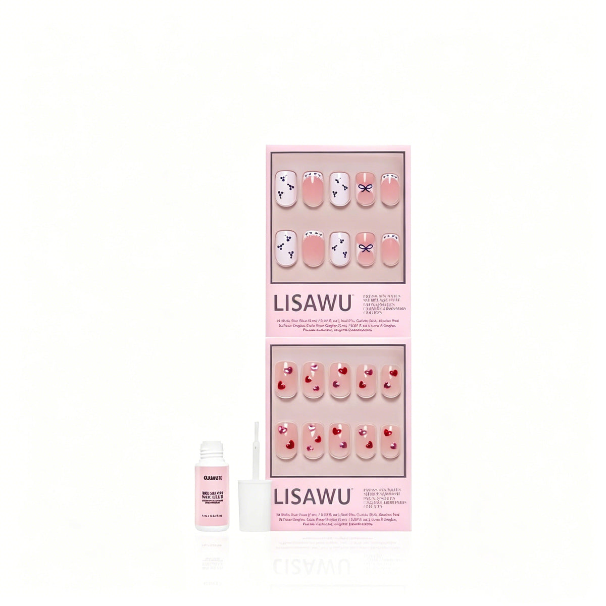 The Sweet Squovals press-on nails in white shade