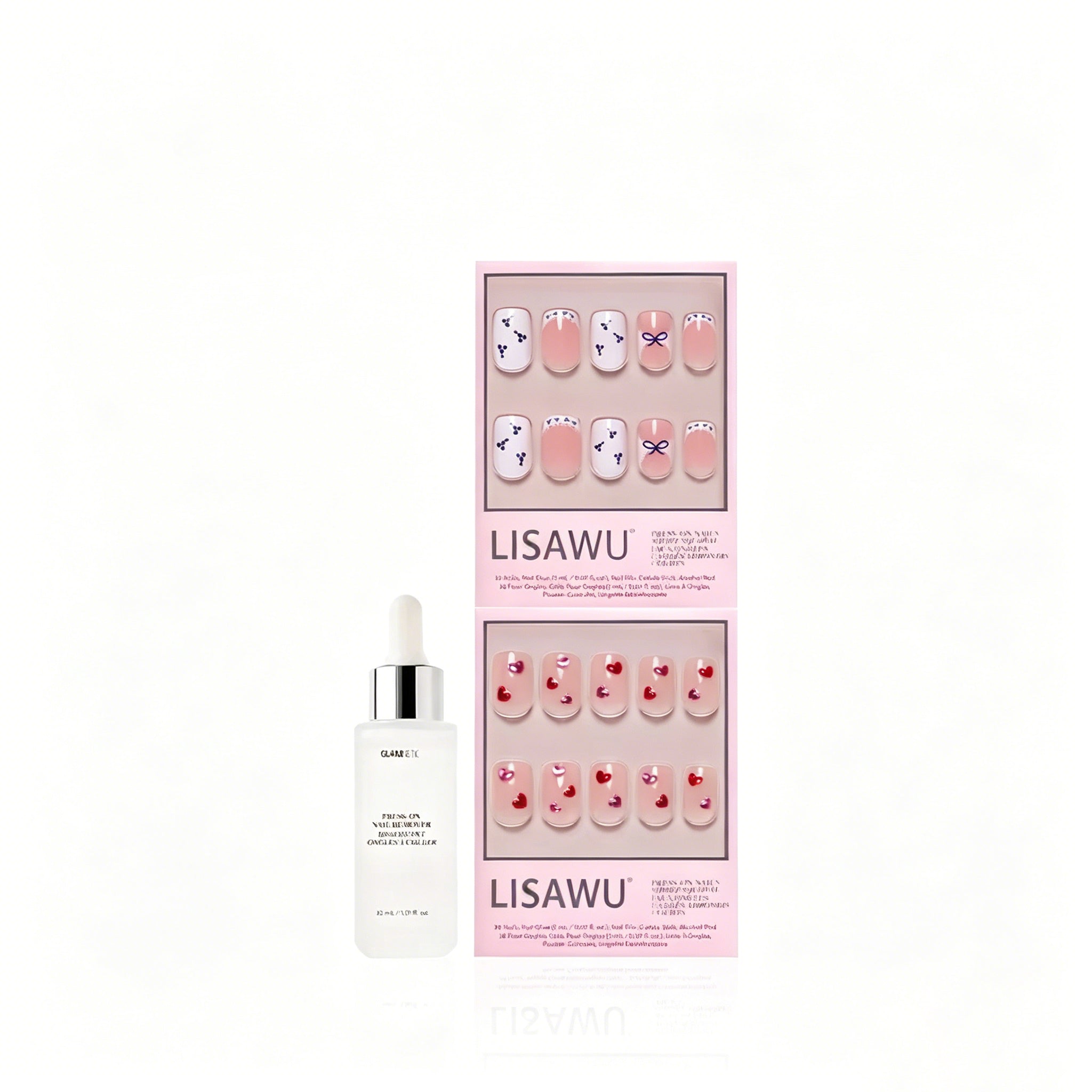The Sweet Squovals press-on nails with glossy finish