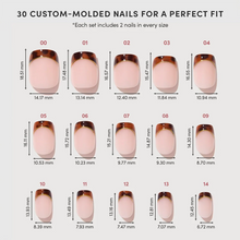 The Trendsetter press-on nail design - french tip style detail