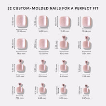 The Vow Toenail press-on nail design - solid color style detail