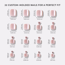 The Vow Toenail press-on nail design - solid color style detail