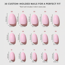 Think Pink press-on nail bundle - full set view