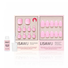 Think Pink Mani Pedi press-on nail design - solid color style detail