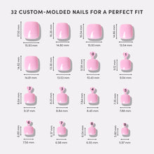 Think Pink Toenail press-on nail bundle - full set view