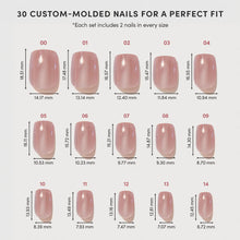 THRILLA IN MANILA press-on nails - squoval shape, short length