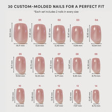 THRILLA IN MANILA press-on nails - squoval shape, short length