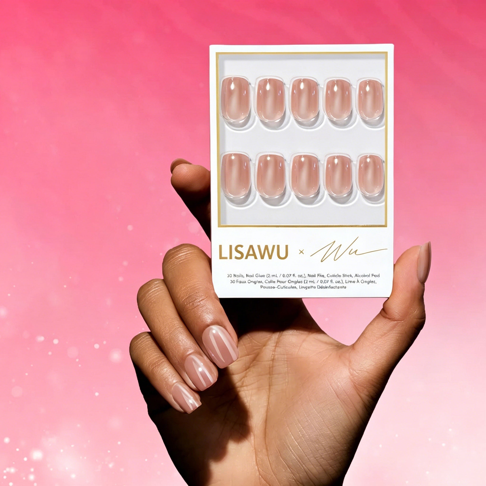 THRILLA IN MANILA press-on nails in brown shade