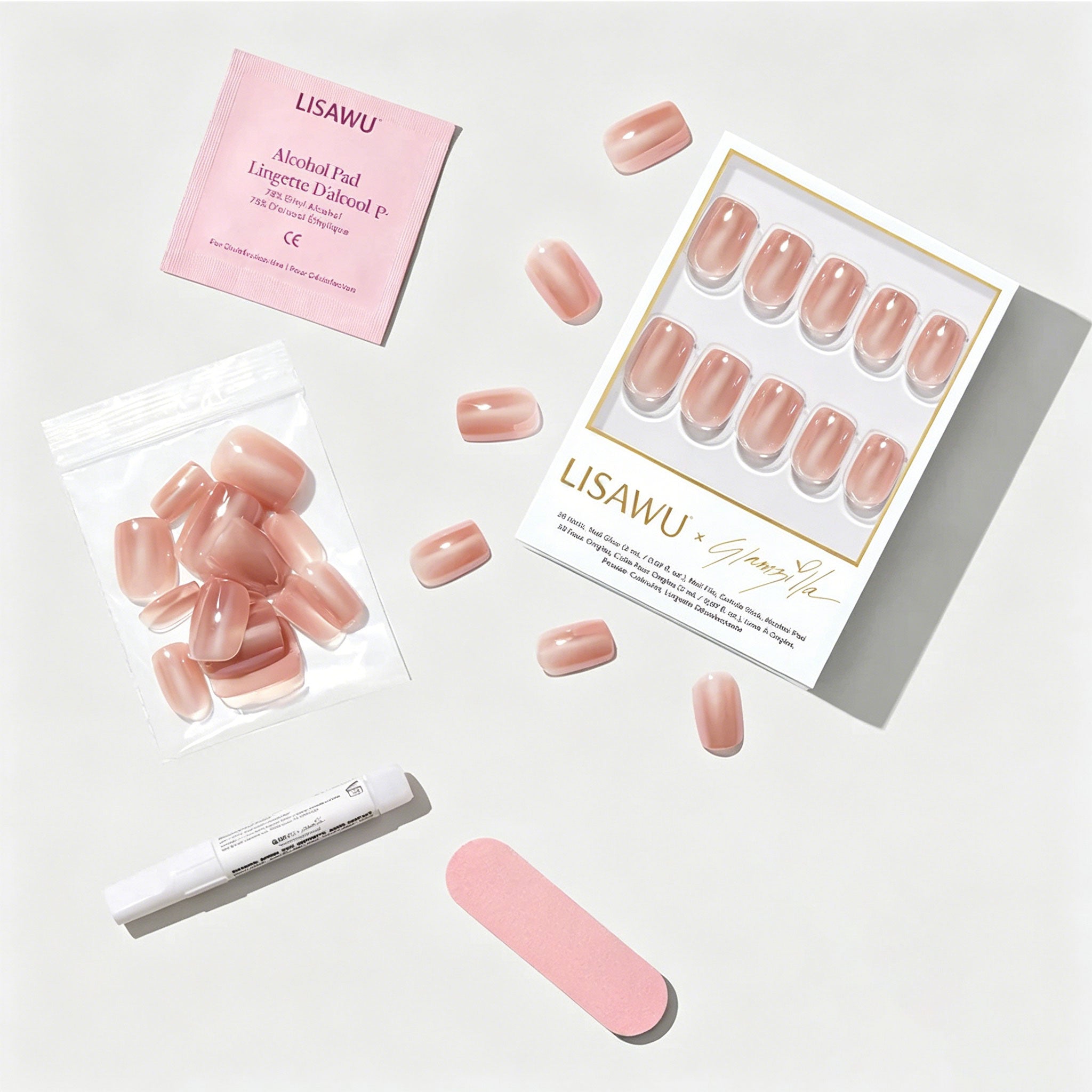 THRILLA IN MANILA press-on nails with glazed finish
